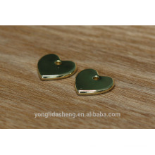 heart design custom metal accessories for handbags